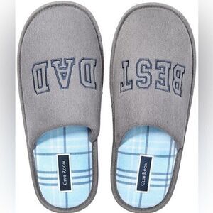 Club room slippers CLUB ROOM
Men's Best Dad Embroidered Slippers 6-7 small shoes
